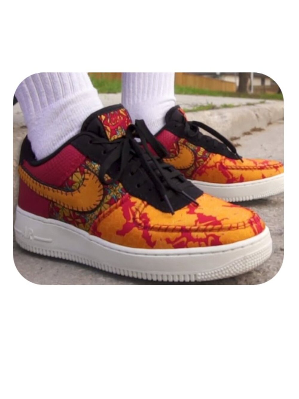 Nike Men's Size 10 Air Force 1 Low Top Sneaker Chinese New Year 2019